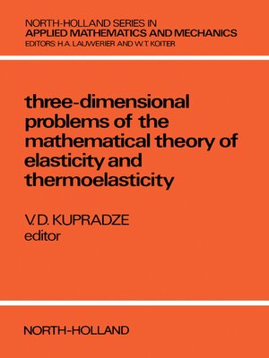 cover image of Three-Dimensional Problems of Elasticity and Thermoelasticity